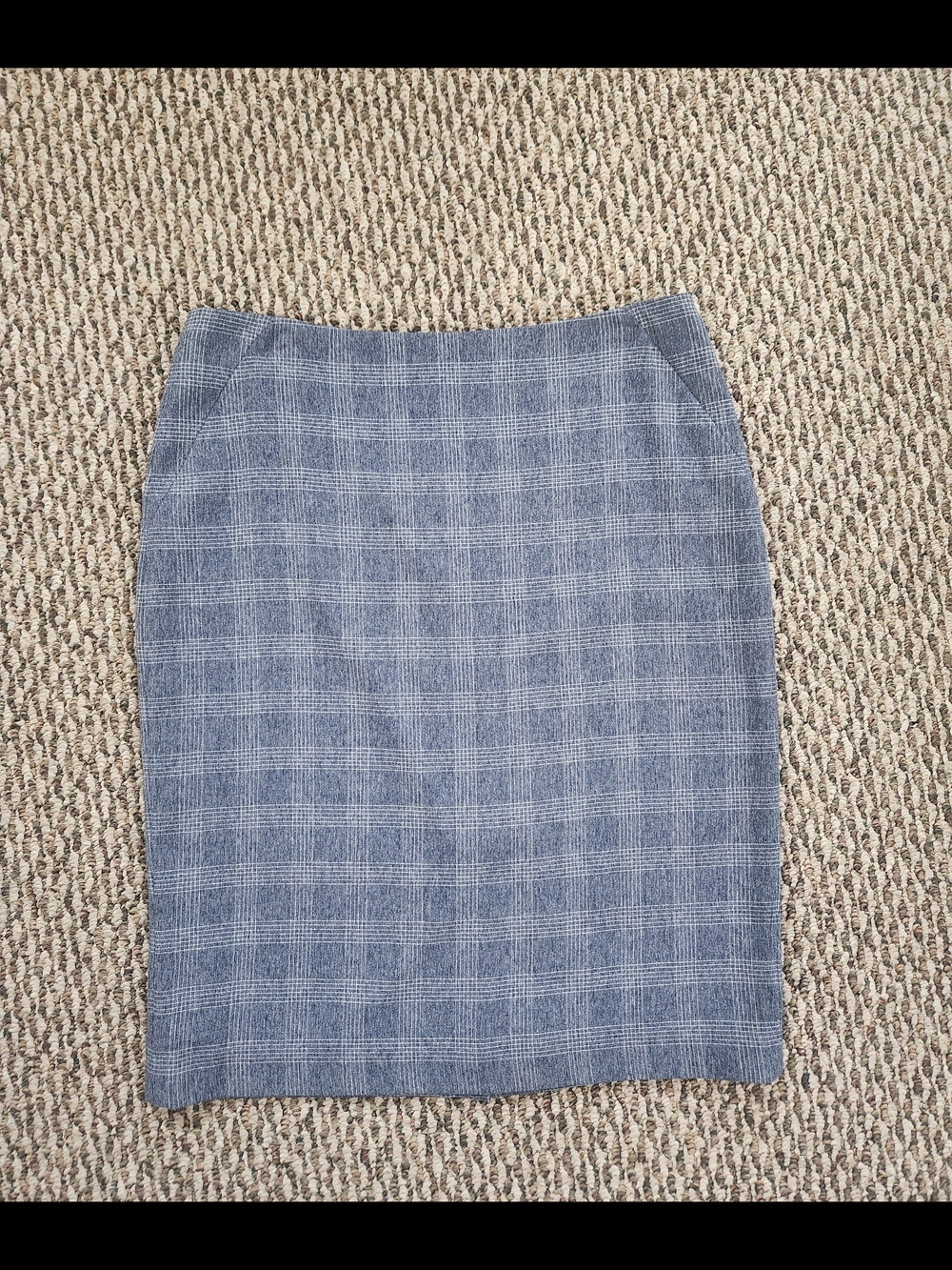 Tommy Hilfiger Blue Plaid Midi Pencil Skirt Size 10